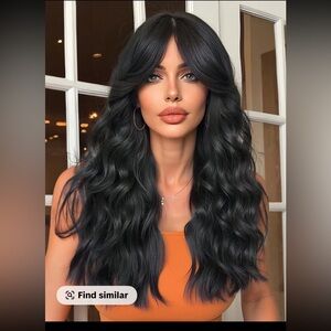 Elegant Black Wavy Hair Extensions